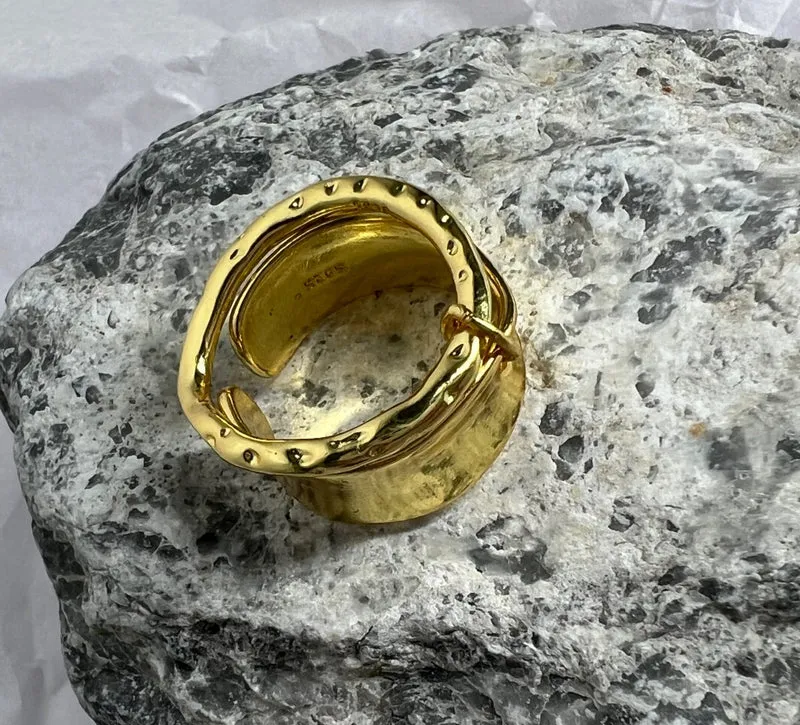 Damenring passend für alle Größen in gold Nr. 12