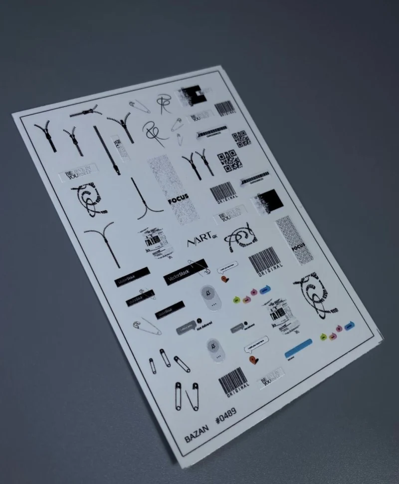 Slider Nr.489 Strichcode und QR von NARTex