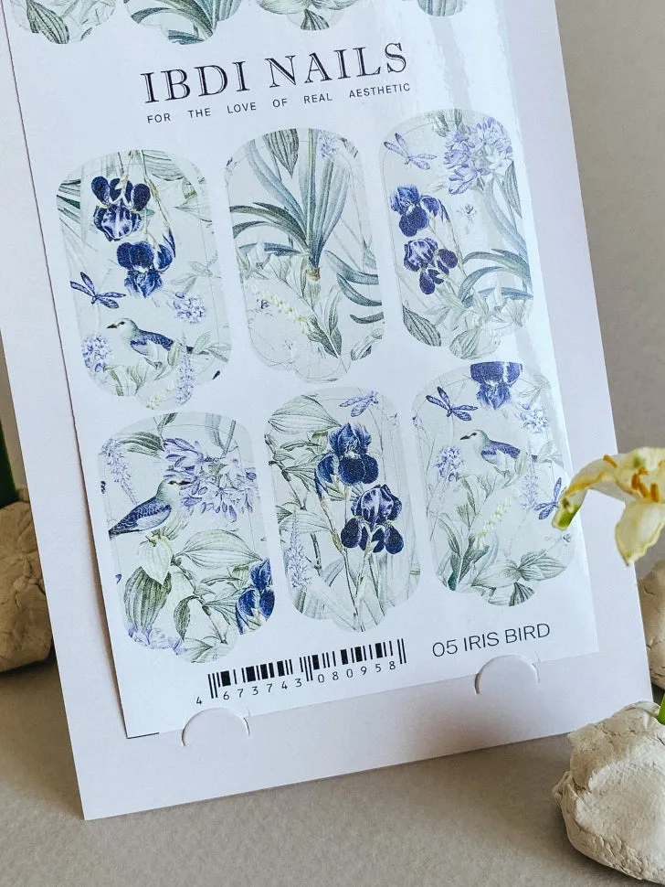 NailArt Wrap 05 Iris Bird von IBDI Nails