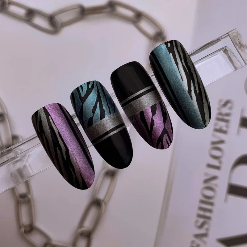 Stampinglack Nr. M123 blau-metallic von Swanky 6ml