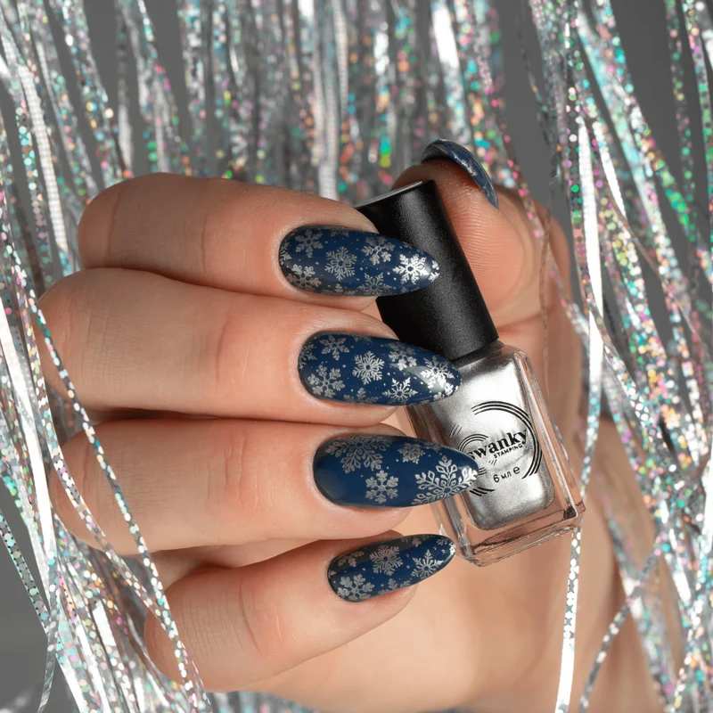 Stampinglack Nr. M126 grau-metallic von Swanky 6ml