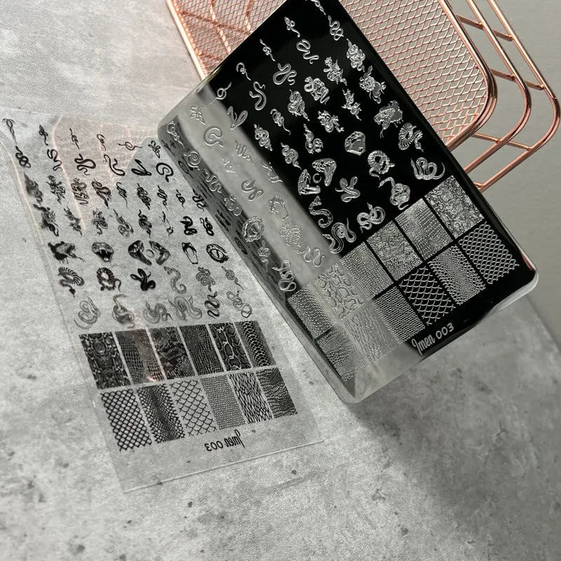 Stamping Platte Schablone Nr. 003 von Imen