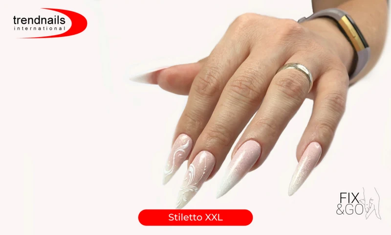 100er/500er Tip-Beutel Gel X-tention Tips Stiletto XXL matt
