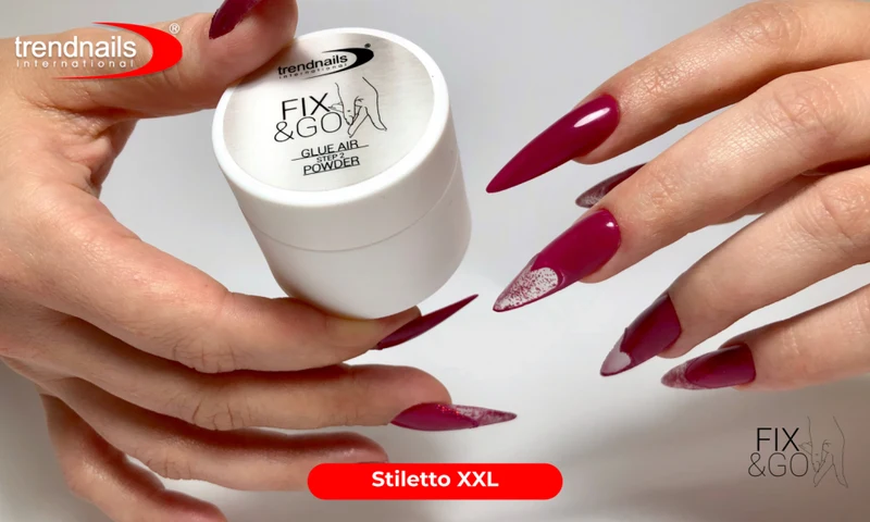 100er/500er Tip-Beutel Gel X-tention Tips Stiletto XXL matt