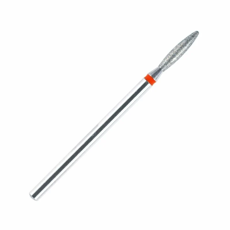 Fräseraufsatz Diamant Bit Flamme fein (rot) in Größen mit abgestumpfter Spitze 1,2 mm bis 2,5 mm von KMIZ