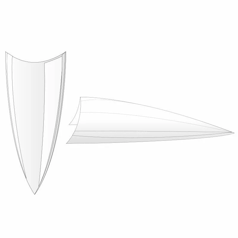 100er Almond Tip-Box Mandel Clear von Trendnails