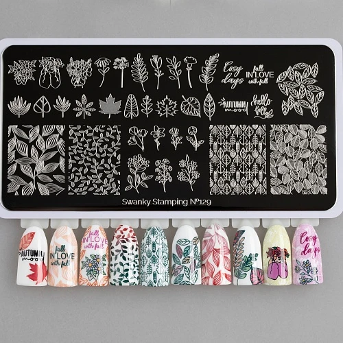 Stamping Platte Schablone Nr. 129 von Swanky