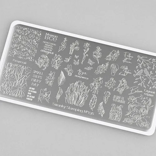 Stamping Platte Schablone Nr. 136 von Swanky