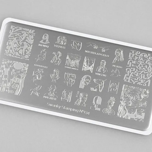 Stamping Platte Schablone Nr. 134 von Swanky