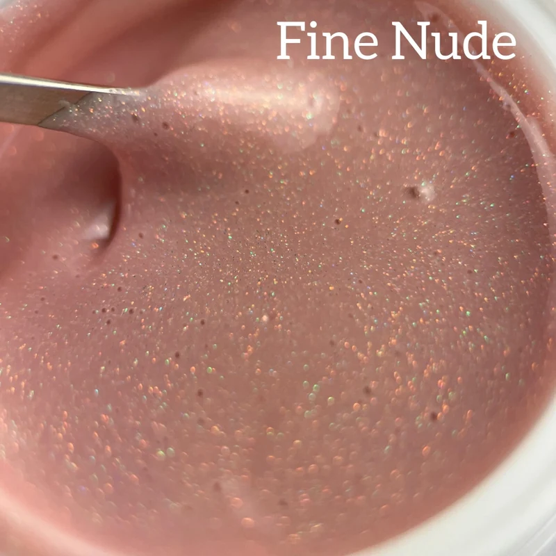 Rubber Gel Glitter 'Fine Nude' 5-30ml von Trendnails (TPO-free)