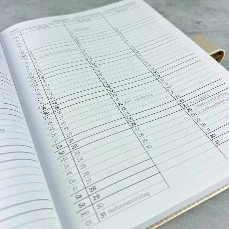 Kalender/Planer für Studioinhaber 2023-2024 (2 volle Jahre)