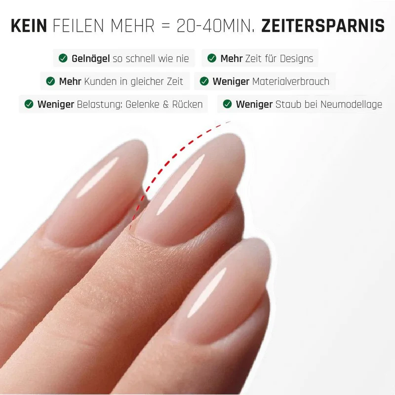 Silk White - NO FILE Builder Gel (15ml, 50ml) LYNIS NAILS