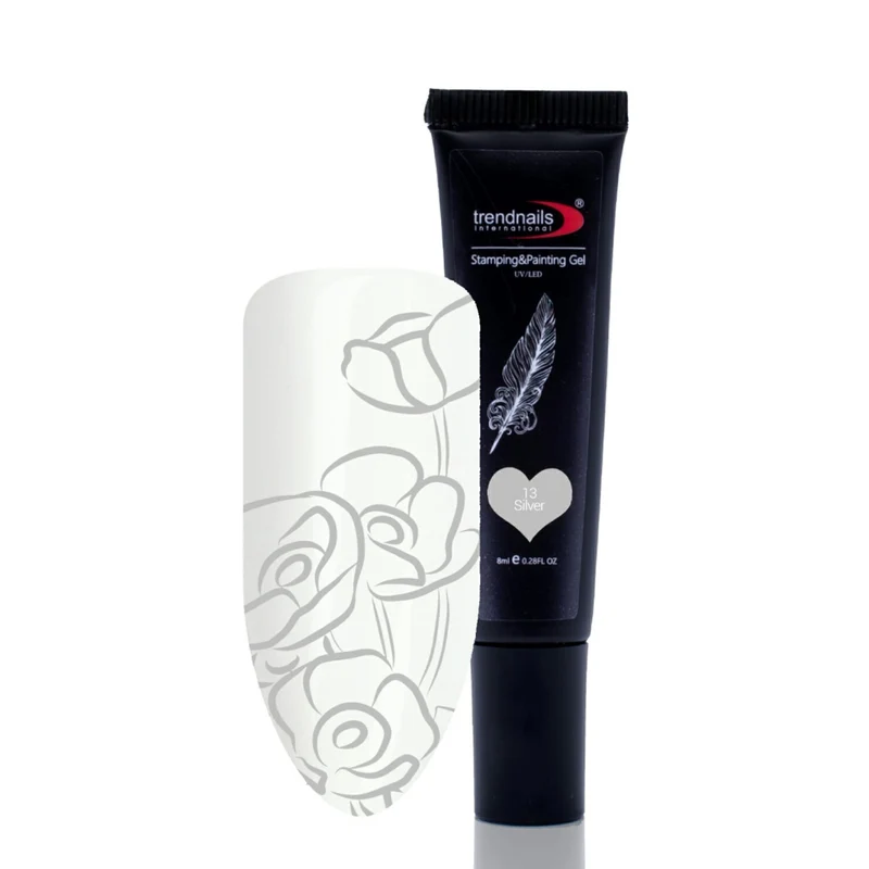 2in1 Stamping & Paint Gel Tube – Silber