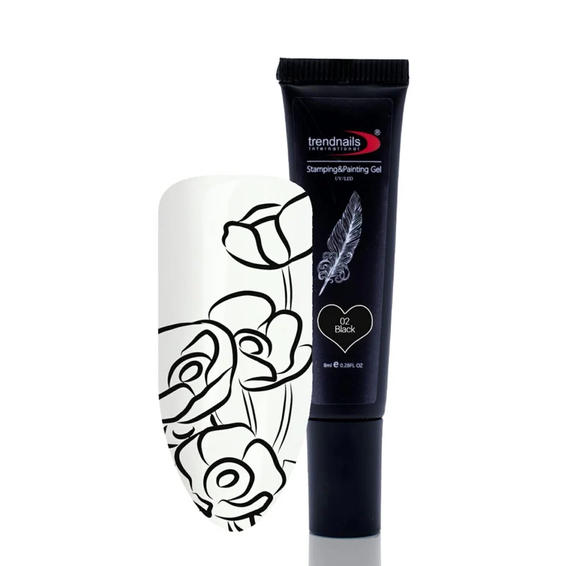 2in1 Stamping & Paint Gel Tube – Black