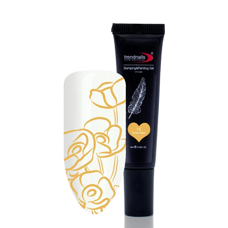 2in1 Stamping & Paint Gel Tube – Ocher Gold