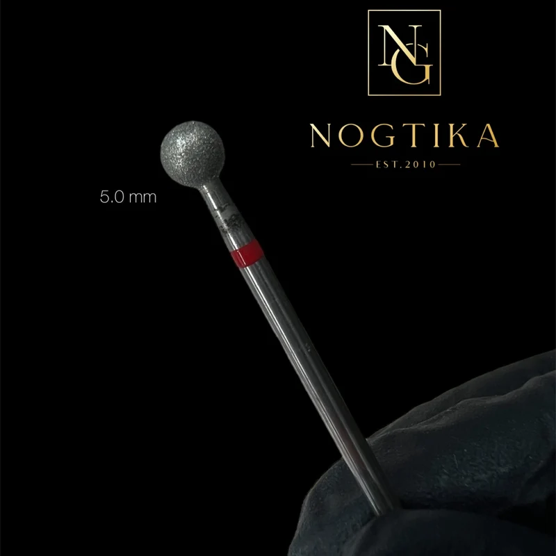 Diamantfräser Bit fein (roter Ring) in Größen: 1,6mm bis 5mm von NOGTIKA