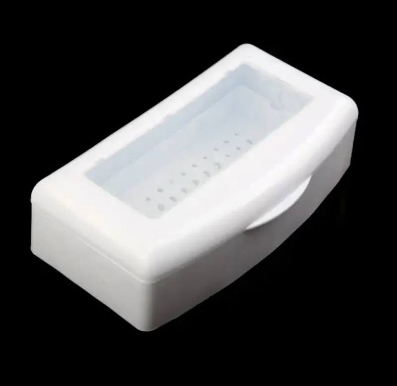 Desinfektionsbox mit integriertem Sieb und durchsichtigem Deckel