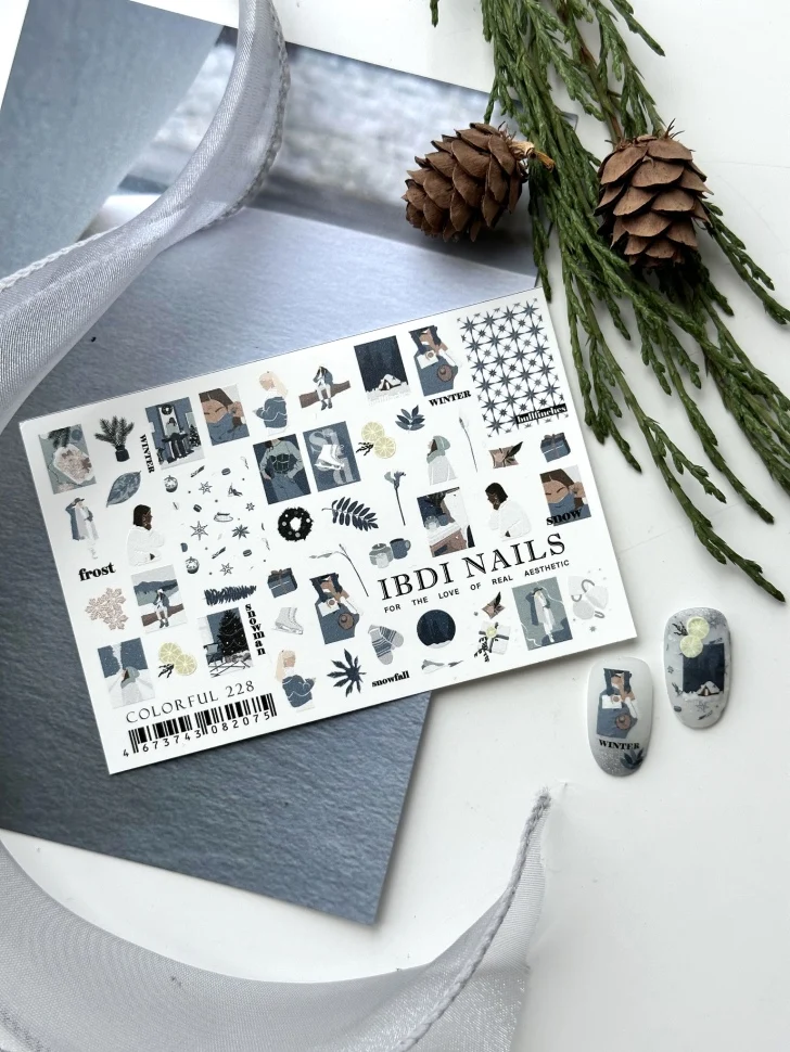 Sticker COLORFUL Nr.228 von IBDI Nails