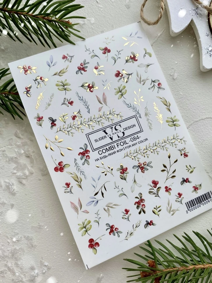 Slider mit Folie (Wasserlösliche Aufkleber) von VS Nails 84 COMBI FOIL