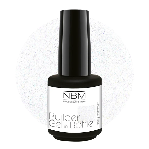 Builder Gel in Bottle - milky shimmer
