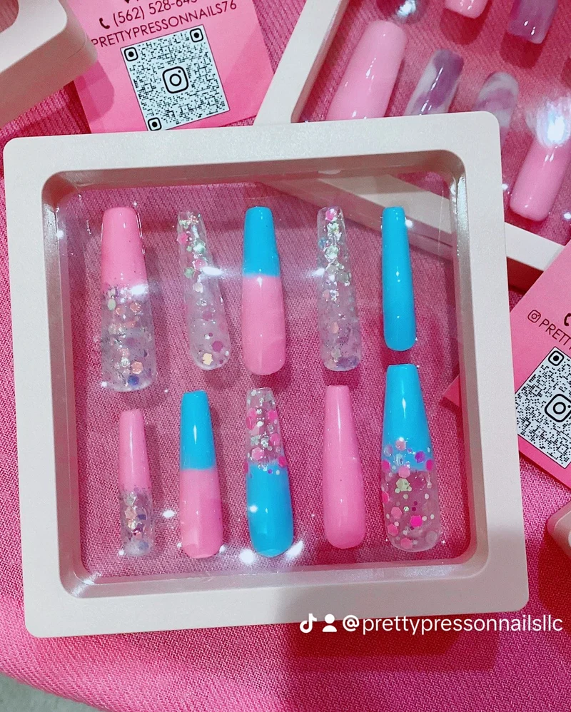 Cotton Candy - Long Coffin