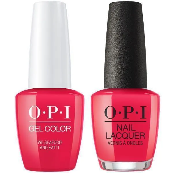 OPI GelColor + Matching Lacquer We Seafood And Eat It #L20