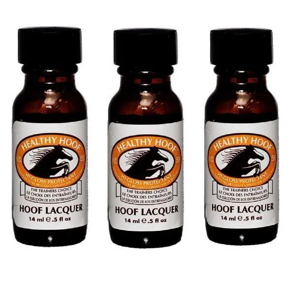 Healthy Hoof Lacquer High Gloss Protectant Top Coat Set of 3
