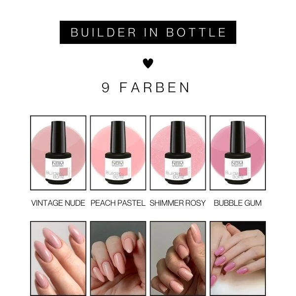 Builder Gel in Bottle - soft rose
