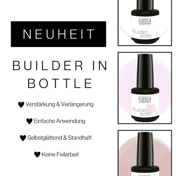 Builder Gel in Bottle Probierset