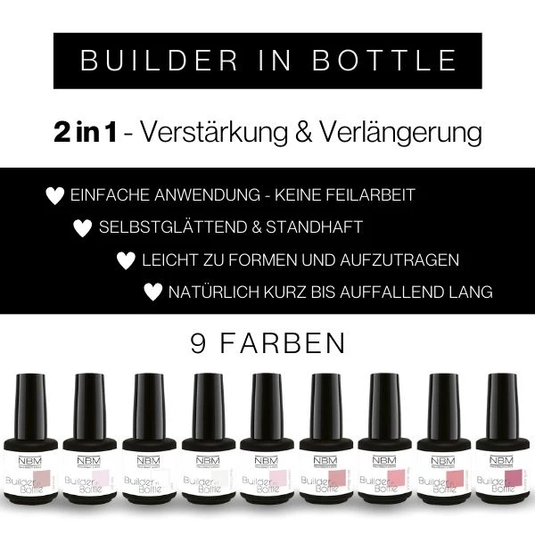 Builder Gel in Bottle Probierset