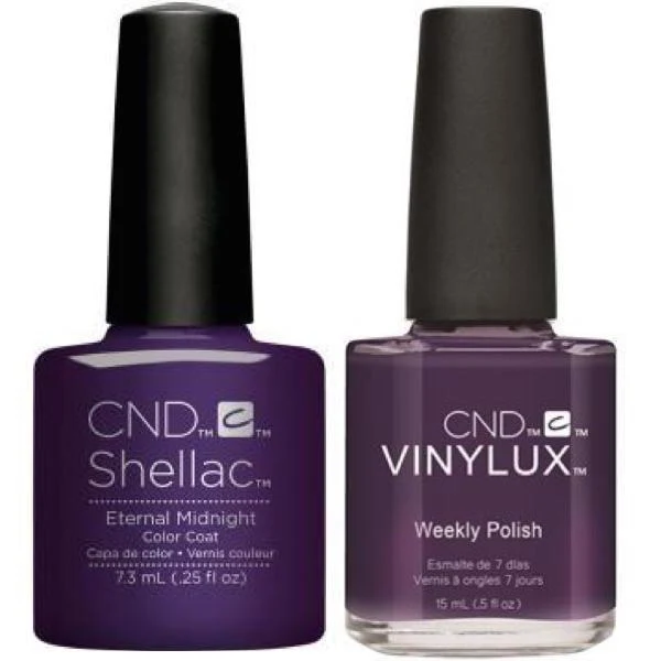 CND Creative Nail Design Vinylux #254 + Shellac Eternal Midnight