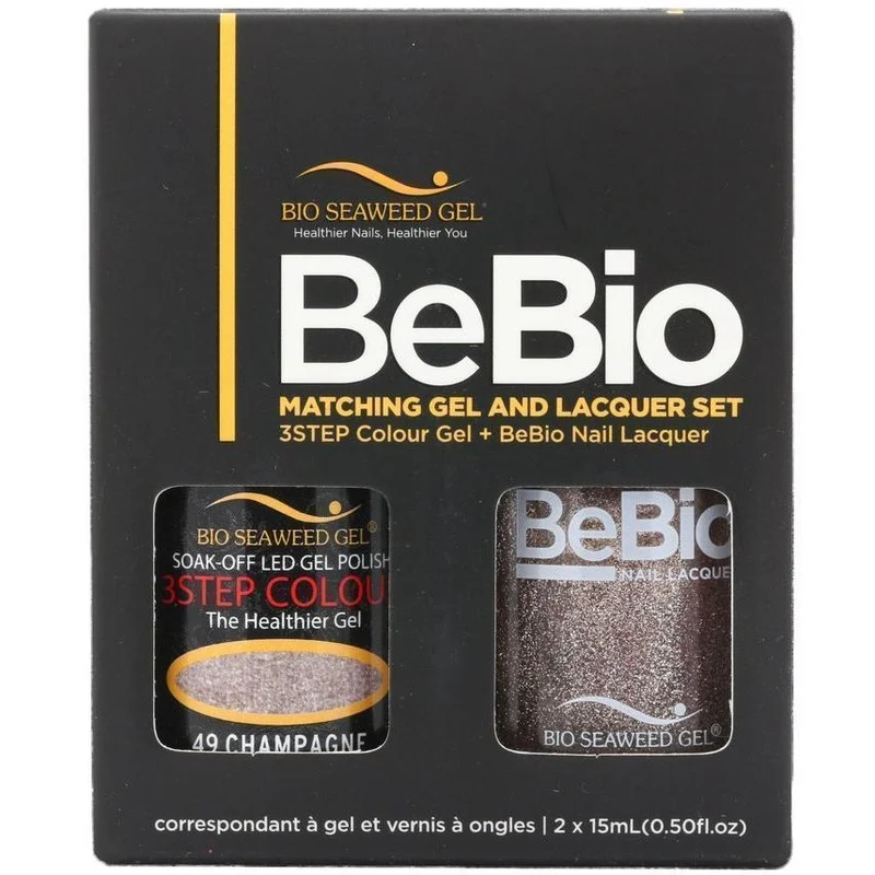 Bio Seaweed Gel Color + Matching Lacquer Champagne #49