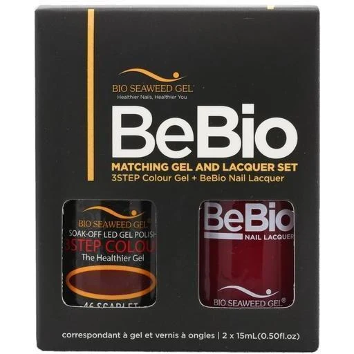 Bio Seaweed Gel Color + Matching Lacquer Scarlet #46