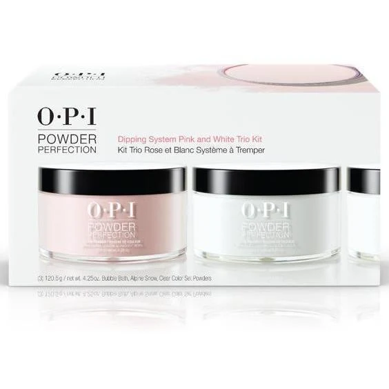OPI Powder Perfection Pink & White Trio Kit French