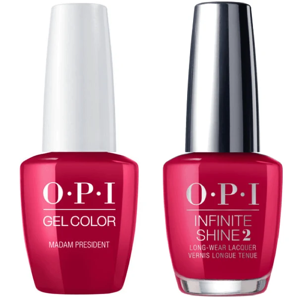 OPI GelColor Madam President #W62 + Infinite Shine #W62