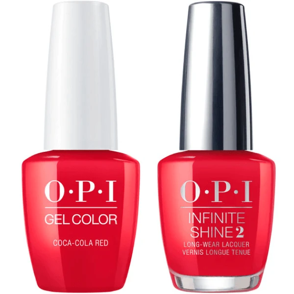 OPI GelColor Coca-Cola® Red #C13 + Infinite Shine #C13