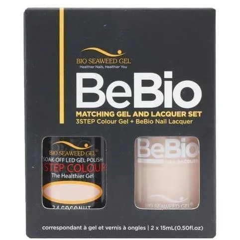 Bio Seaweed Gel Color + Matching Lacquer Coconut #34