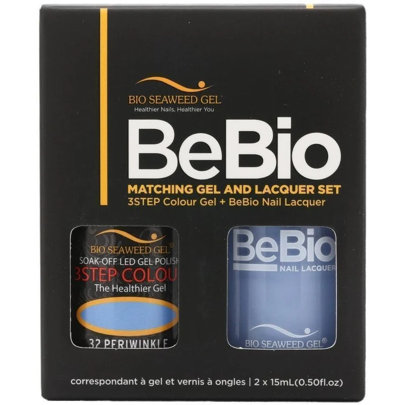 Bio Seaweed Gel Color + Matching Lacquer Periwinkle #32