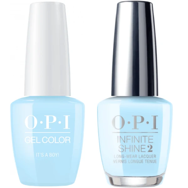 OPI GelColor It's A Boy! #T75 + Infinite Shine #T75