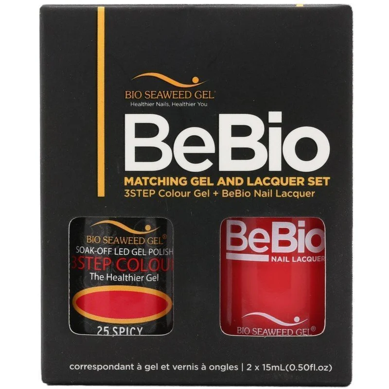 Bio Seaweed Gel Color + Matching Lacquer Spicy #25