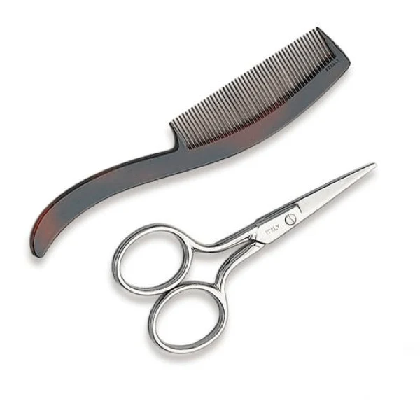 Ultra Haircare - Mustache Scissors & Comb #4102