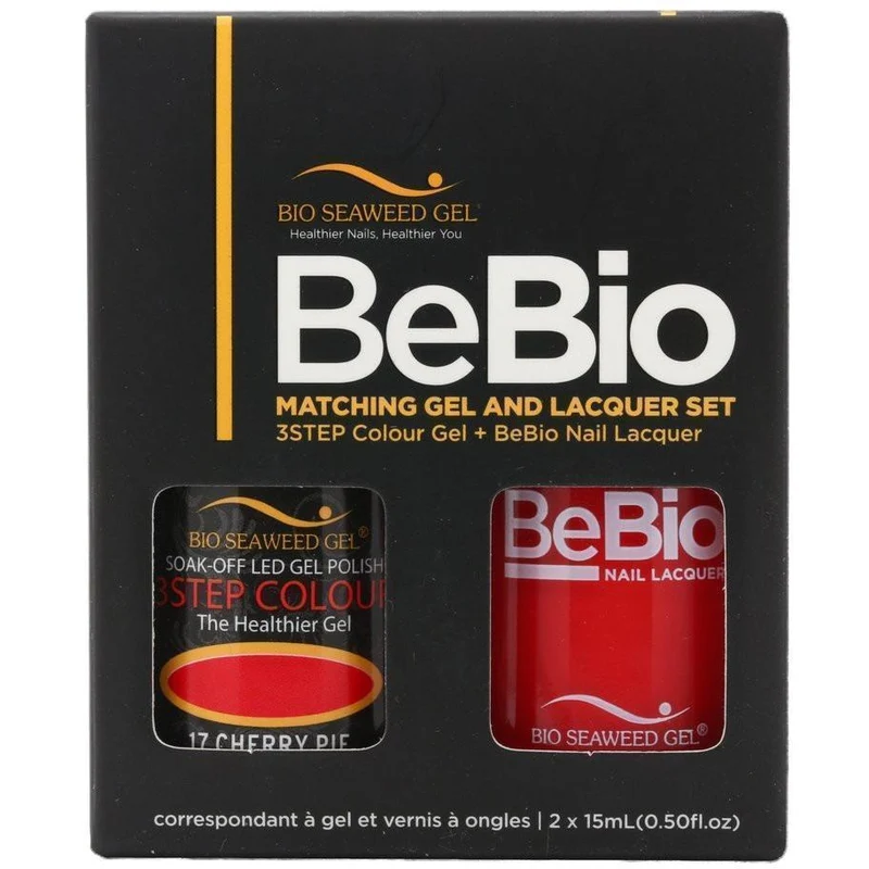 Bio Seaweed Gel Color + Matching Lacquer Cherry Pie #17