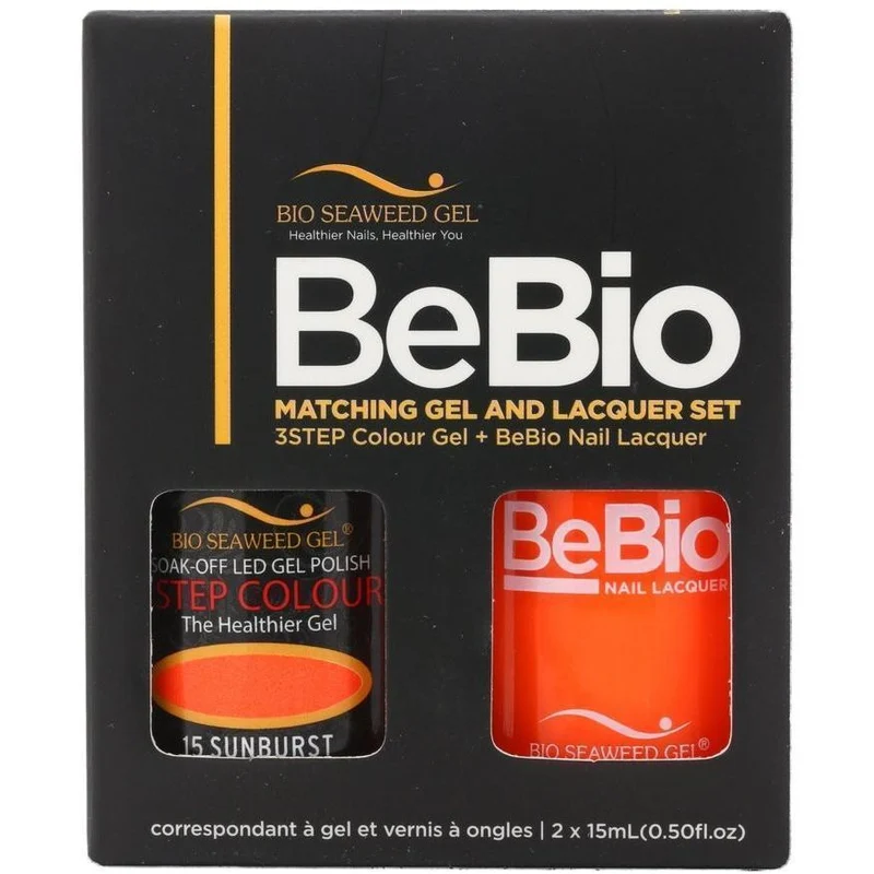Bio Seaweed Gel Color + Matching Lacquer Sunburst #15