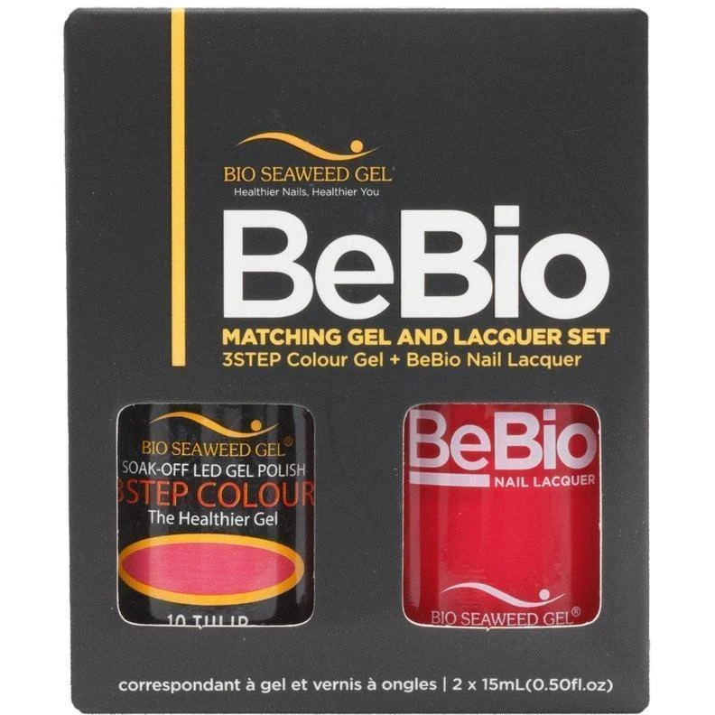 Bio Seaweed Gel Color + Matching Lacquer Tulip #10