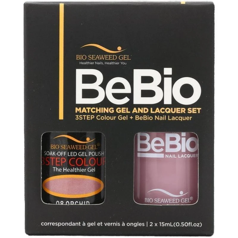 Bio Seaweed Gel Color + Matching Lacquer Orchid #08