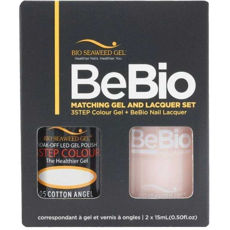 Bio Seaweed Gel Color + Matching Lacquer Cotton Angel #05