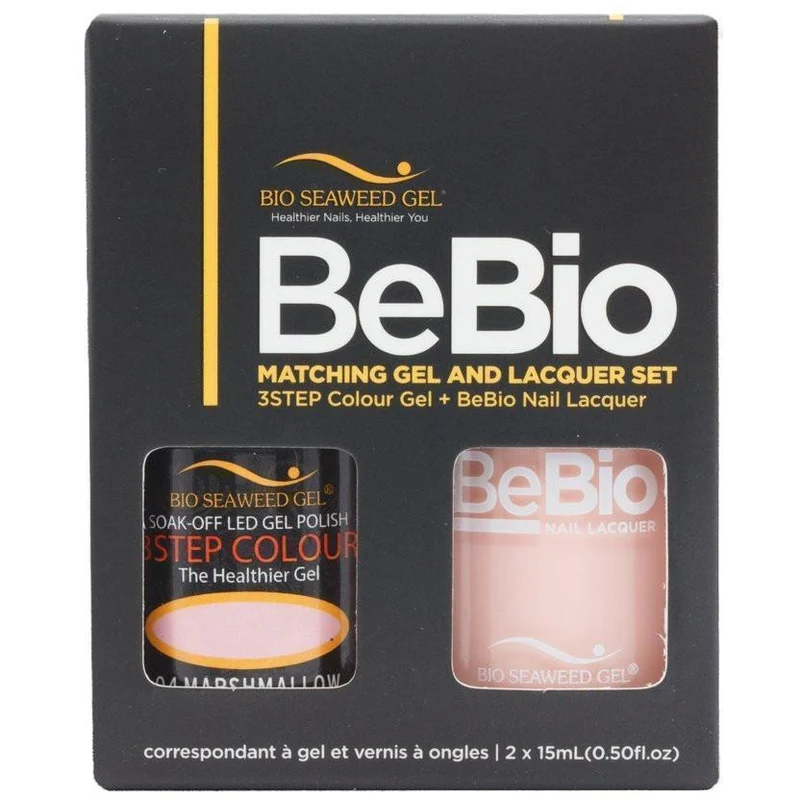 Bio Seaweed Gel Color + Matching Lacquer Marshmallow #04