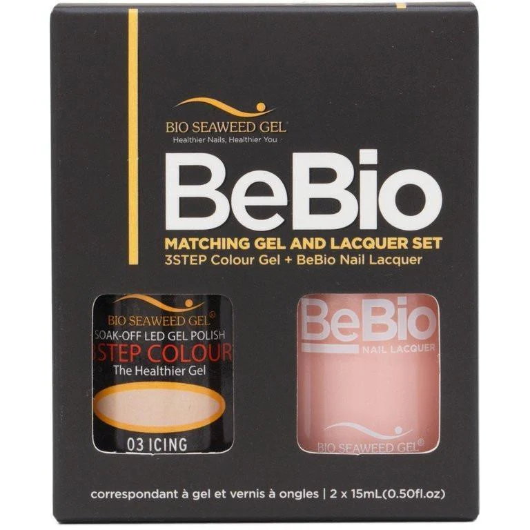 Bio Seaweed Gel Color + Matching Lacquer Icing #03