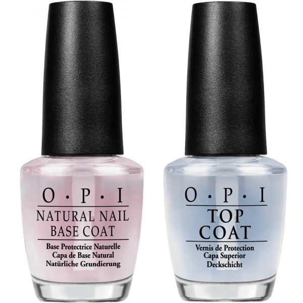 OPI Nail Lacquer Treatment - Natural Base Coat + Top Coat