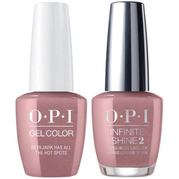 OPI GelColor Reykjavik Has All the Hot Spots #I63 + Infinite Shine #I63